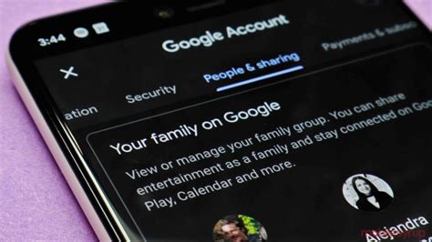 Manage your family on Google